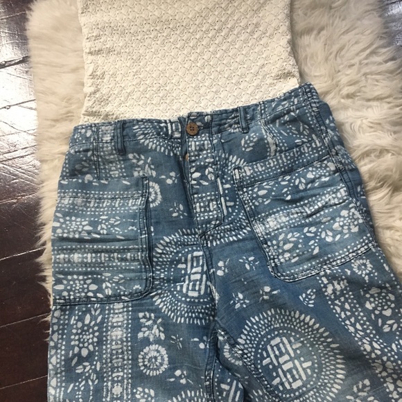 Free People Island Vibes Denim Trouser - Picture 2 of 8